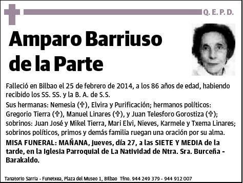 BARRIUSO DE LA PARTE,AMPARO