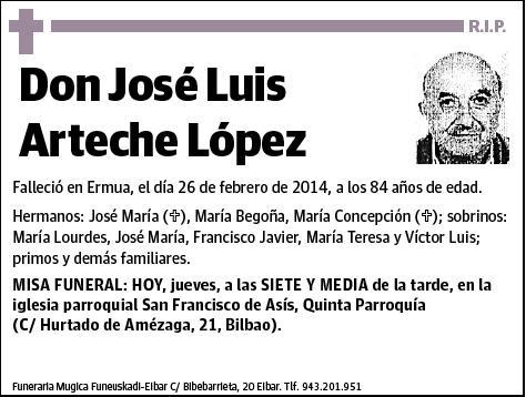 ARTECHE LOPEZ,JOSE LUIS