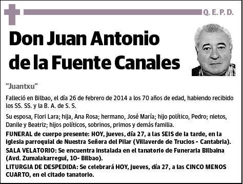 DE LA FUENTE CANALES,JUAN ANTONIO