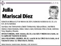 MARISCAL DIEZ,JULIA