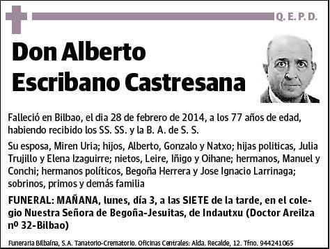 ESCRIBANO CASTRESANA,ALBERTO