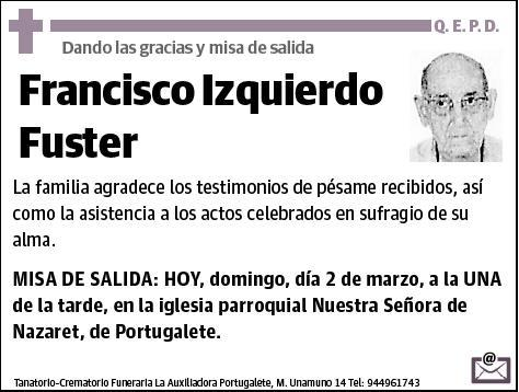 IZQUIERDO FUSTER,FRANCISCO