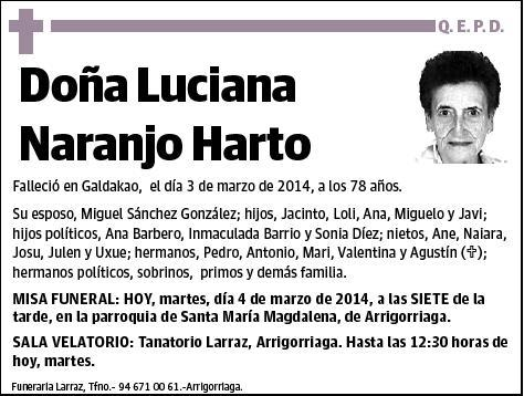 NARANJO HARTO,LUCIANA