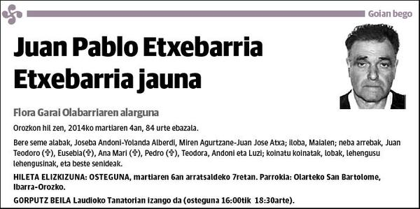 ETXEBARRIA ETXEBARRIA,JUAN PABLO