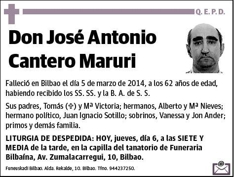 CANTERO MARURI,JOSE ANTONIO