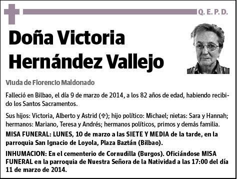 HERNANDEZ VALLEJO,VICTORIA