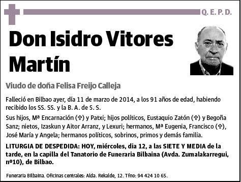 VITORES MARTIN,ISIDRO