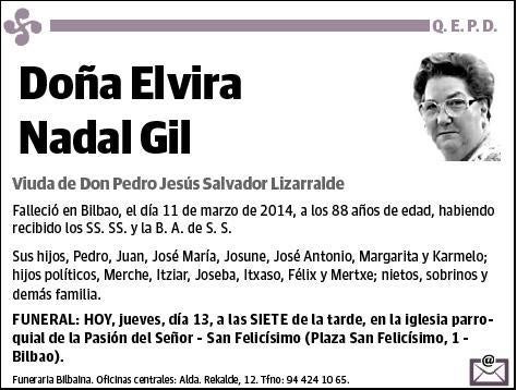 NADAL GIL,ELVIRA