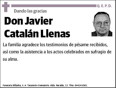 CATALAN LLENAS,JAVIER