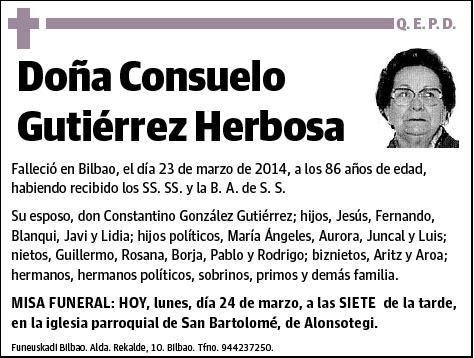 GUTIERREZ HERBOSA,CONSUELO