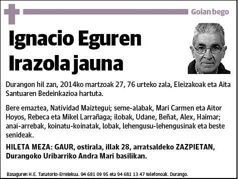 EGUREN IRAZOLA,IGNACIO