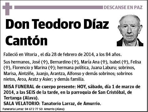 DIAZ CANTON,TEODORO