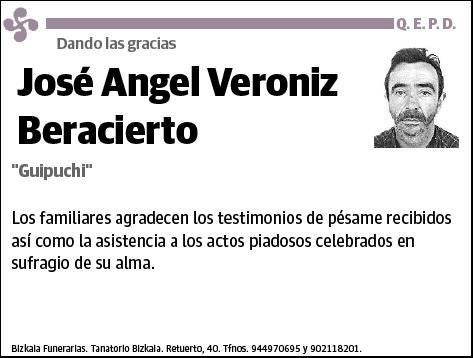 VERONIZ BERACIERTO,JOSE ANGEL