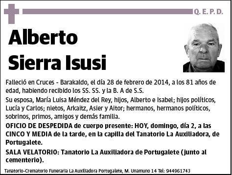 SIERRA ISUSI,ALBERTO