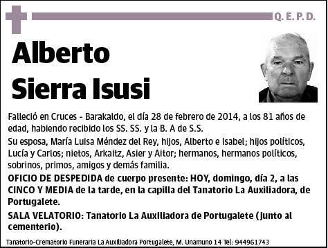 SIERRA ISUSI,ALBERTO