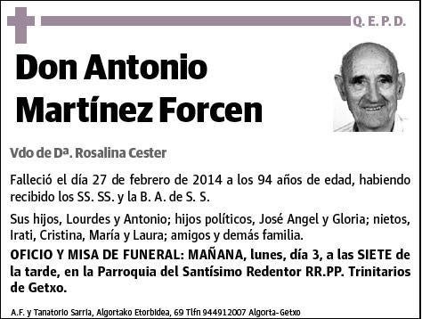 MARTINEZ FORCEN,ANTONIO