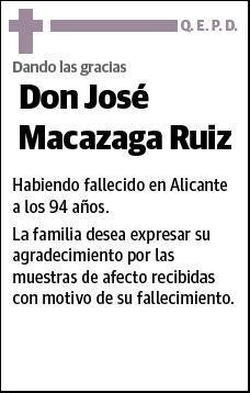 MACAZAGA RUIZ,JOSE