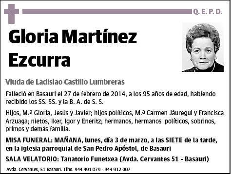 MARTINEZ EZCURRA,GLORIA