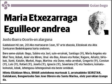 ETXEZARRAGA EGUILLEOR,MARIA