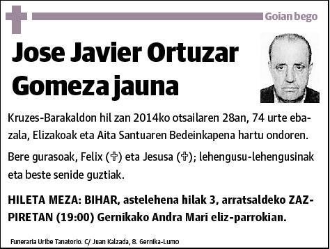 ORTUZAR GOMEZA,JOSE JAVIER