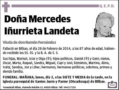 IÑURRIETA LANDETA,MERCEDES