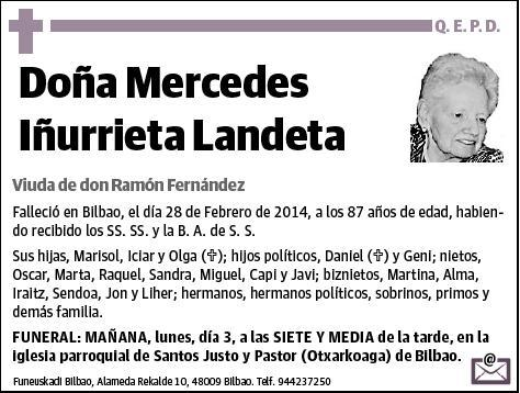 IÑURRIETA LANDETA,MERCEDES