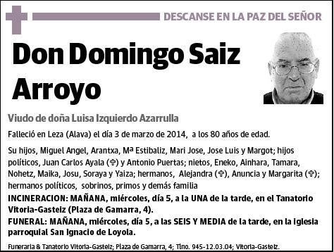 SAIZ ARROYO,DOMINGO