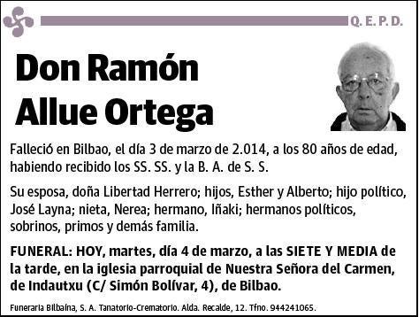 ALLUE ORTEGA,RAMON