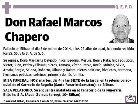 MARCOS CHAPERO,RAFAEL