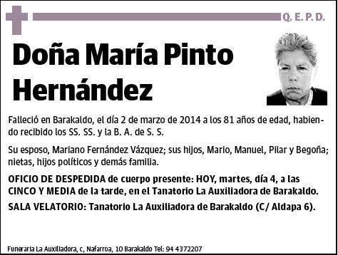 PINTO HERNANDEZ,MARIA