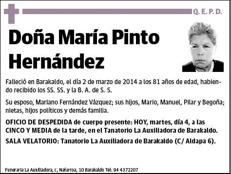 PINTO HERNANDEZ,MARIA