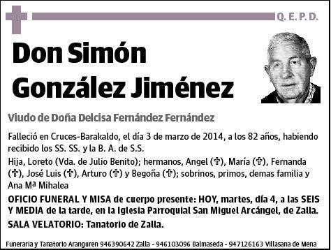 GONZALEZ JIMENEZ,SIMON