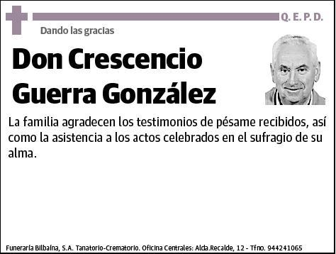 GUERRA GONZALEZ,CRESCENCIO