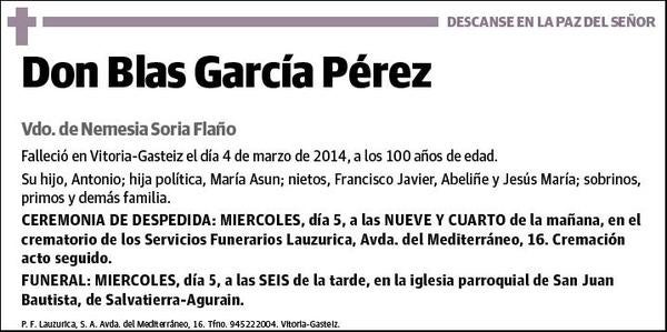 GARCIA PEREZ,BLAS