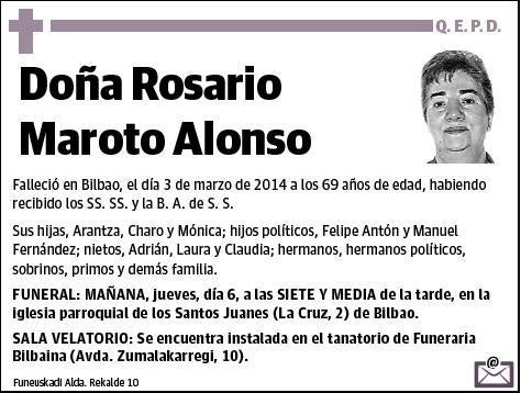 MAROTO ALONSO,ROSARIO