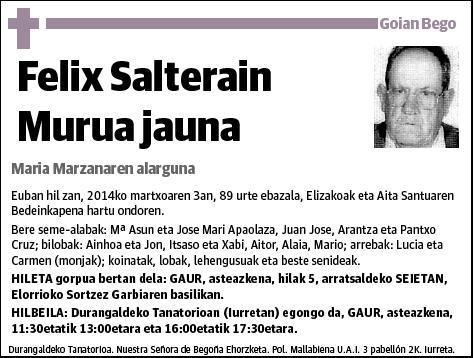 SALTERAIN MURUA,FELIX