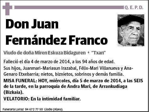 FERNANDEZ FRANCO,JUAN