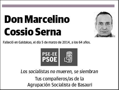 COSSIO SERNA,MARCELINO