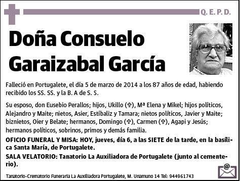 GARAIZABAL GARCIA,CONSUELO