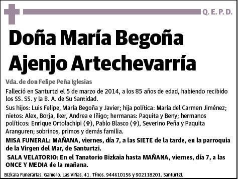 AJENJO ARTECHEVARRIA,MARIA BEGOÑA