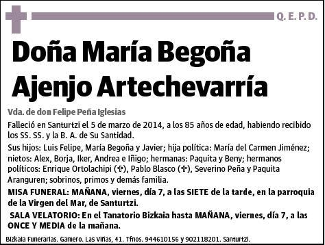 AJENJO ARTECHEVARRIA,MARIA BEGOÑA