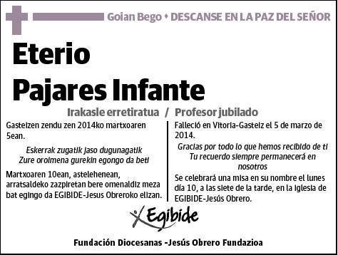 PAJARES INFANTE,ETERIO