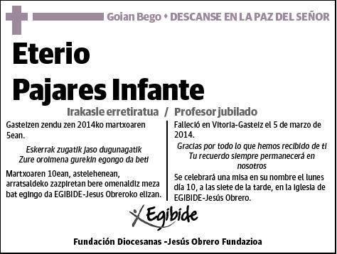 PAJARES INFANTE,ETERIO