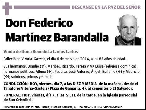 MARTINEZ BARANDALLA,FEDERICO