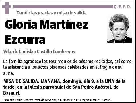 MARTINEZ EZCURRA,GLORIA