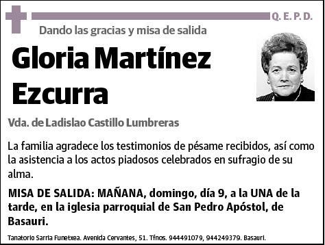 MARTINEZ EZCURRA,GLORIA