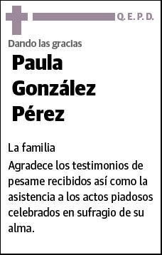 GONZALEZ PEREZ,PAULA