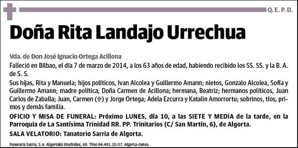 LANDAJO URRECHUA,RITA