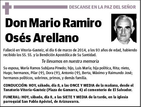 OSES ARELLANO,MARIO RAMIRO