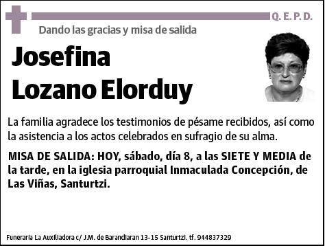 LOZANO ELORDUY,JOSEFINA